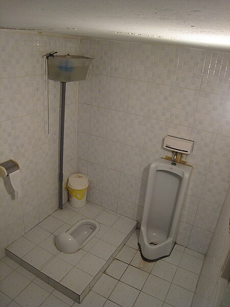 File:August 2007, toilets in restaurant in Seoul.jpg