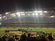 The stadium during a match between Ireland and the United States