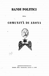 Bandi politici della comunità di Arona, 1831