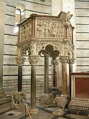 Pulpito del battistero di Pisa