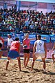 Deutsch: Beachhandball bei den Olympischen Jugendspielen 2018 in Buenos Aires; Tag 7, 13. Oktober 2018; Jungen, Halbfinale – Spanien-Kroatien 2:1 English: Beach handball at the 2018 Summer Youth Olympics in Buenos Aires at 13 October 2018 – Boys Semifinal – Spain-Croatia 2:1 Español: Handball de playa en los Juegos Olimpicos de la Juventud Buenos Aires 2018 en 13 de octubre de 2018 – Semifinales de chicos - España-Croacia 2:1