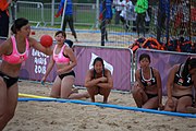 Deutsch: Beachhandball bei den Olympischen Jugendspielen 2018; Tag 5, 10. November 2018; Mädchen, Platzierungsrunde - Russland-Hongkong 2:0 English: Beach handball at the 2018 Summer Youth Olympics at 11 October 2018 – Girls Consolation Round – Russland-Hong Kong 2:0