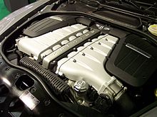 Bentley's 6.0 twin-turbocharged W12 engine Bentley Continental Flying Spur engine TCE.jpg