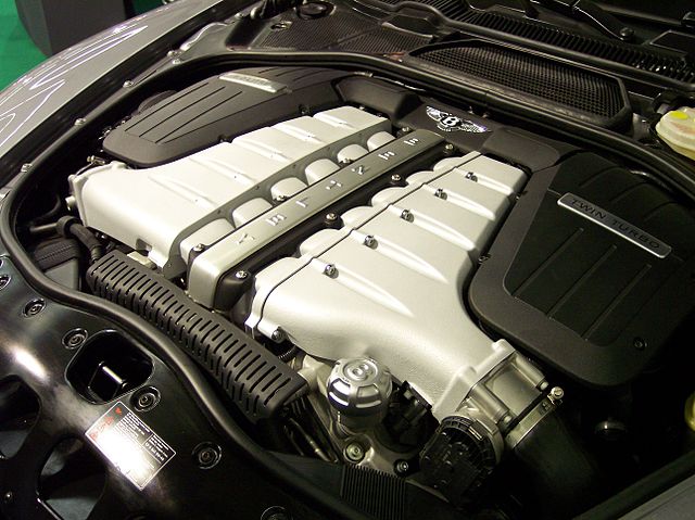 Bentley's 6.0 twin-turbocharged W12 engine
