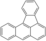 Structural formula of benzo [a] fuoranthene