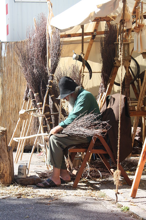 Making brooms, 2012