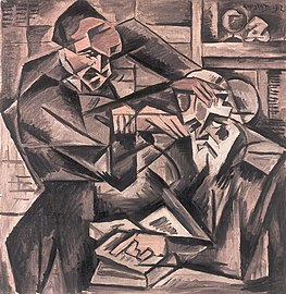 המהפנט (1912), Bohumil Kubišta, Galerie výtvarných umění, Ostrava.