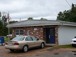 Le bureau de poste américain à Boligee, Alabama, en 2009