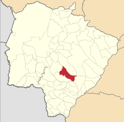 Localização de Nova Alvorada do Sul em Mato Grosso do Sul