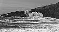 Breaking waves, Sète cf02 BW.jpg