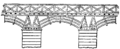 A ponte de Trajano sobre o Danúbio durante a conquista da Dácia