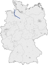 Bundesautobahn 27 map.png