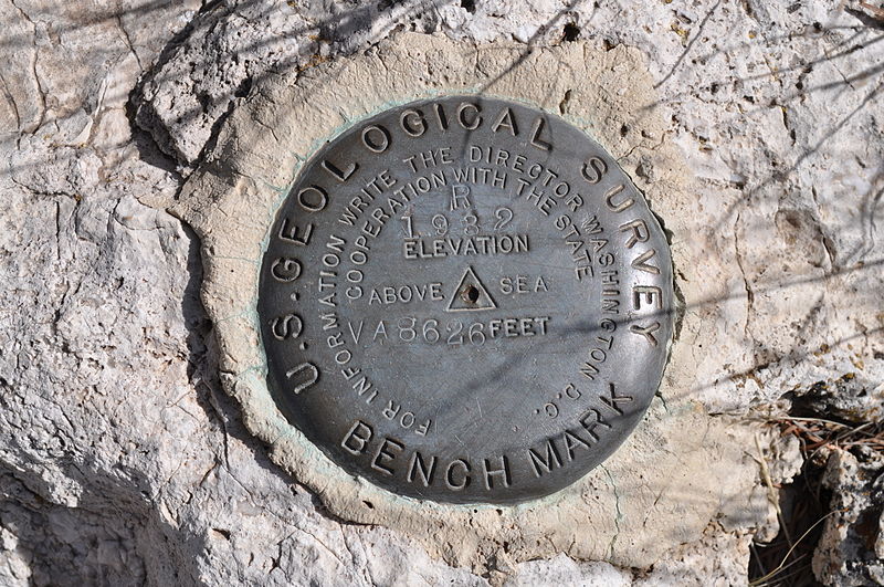 File:Bush Mountain benchmark.JPG