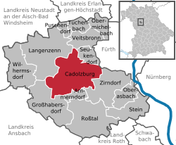 Розташування Кадольцбург