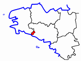 Lage des Kantons Pont-Scorff