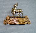 Cap badge, 14th (Service) Bn Royal Warwickshire Regiment, 1914 - 1919.JPG