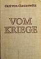 La obra de Clausewitz Vom Kriege, ed. Berlin 1957, SLUB Dresden