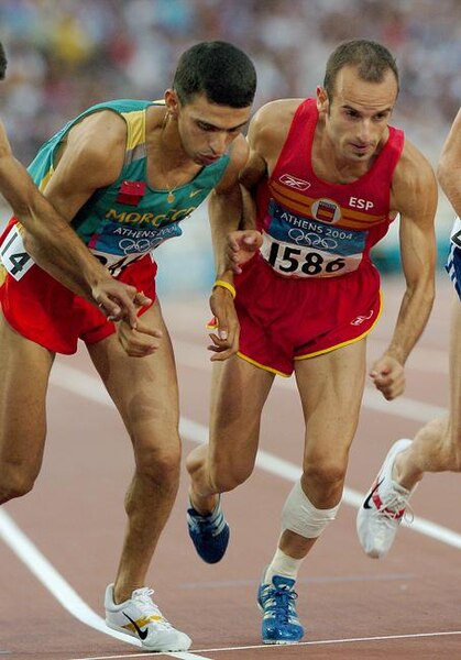 Morocco's Hicham El Guerrouj (left) is the world record holder for the outdoor mile.