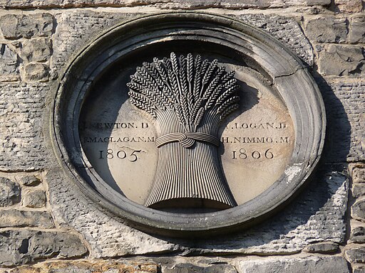 Carved stone on West Mill, Dean Village - geograph.org.uk - 3520551