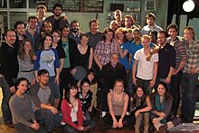 T. Schreiber Studio's company of Balm in Gilead, with playwright Lanford Wilson (seated center) Cast-with-lanford.jpg