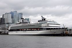 Lead ship Celebrity Century in Burrard Inlet (Canada)