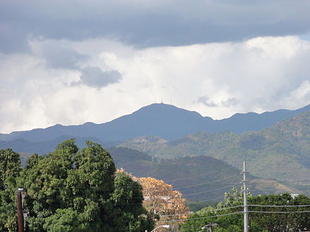 Cerro de Punta, Puerto Rico's highest peak, and its TV transmission towers