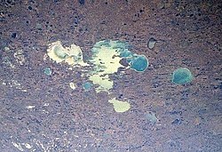 Сателитна снимка на езерото Чани