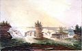 Chaudiere Falls, Philemon Wright s on the Ottawa, 1821.jpg