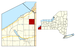 Chautauqua County NY Villenova town highlighted.svg