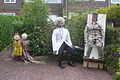 A homemade scarecrow, seen outside a house in Chillerton for the Chillerton & Gatcombe Scarecrow Festival 2013, on the Isle of Wight.