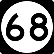 Circle sign 68