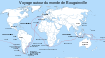 Carte telle qu'elle existe pour le voyage de Bougainville