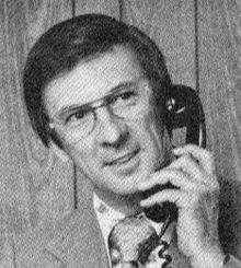 Weber at WIND Radio, 1976. Clark Weber 1976.jpg