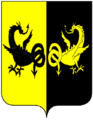 Due draghi addossati (stemma della famiglia Trara di Sicilia)