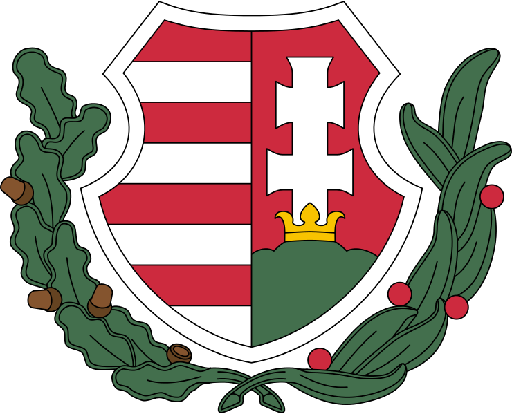 File:Coat of arms of Hungary (1946-1949, 1956-1957; oak and olive branches).svg