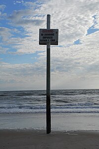 Nathan F. Cobb shipwreck sign on Ormond Beach, FL. Cobb Sign.jpg
