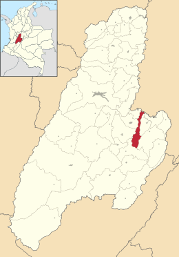 Locatie van Suárez