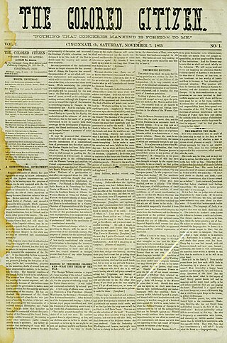 <span class="mw-page-title-main">The Colored Citizen</span> List of African-American newspapers