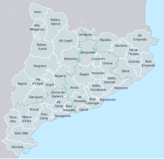 <span class="mw-page-title-main">Comarques of Catalonia</span> Groups of municipalities in Catalonia, Spain