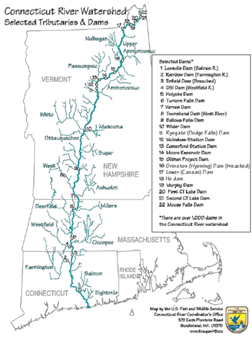 Liste des cours d'eau du Vermont