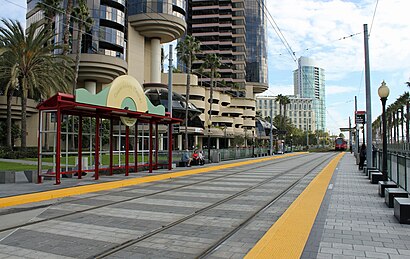 How to get to Convention Center Station (San Diego Trolley) with public transit - About the place