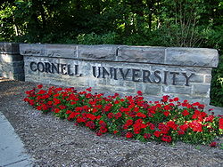 Cornell University West Campus Sign-summer.JPG