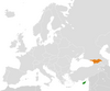 Location map for Cyprus and Georgia (country).