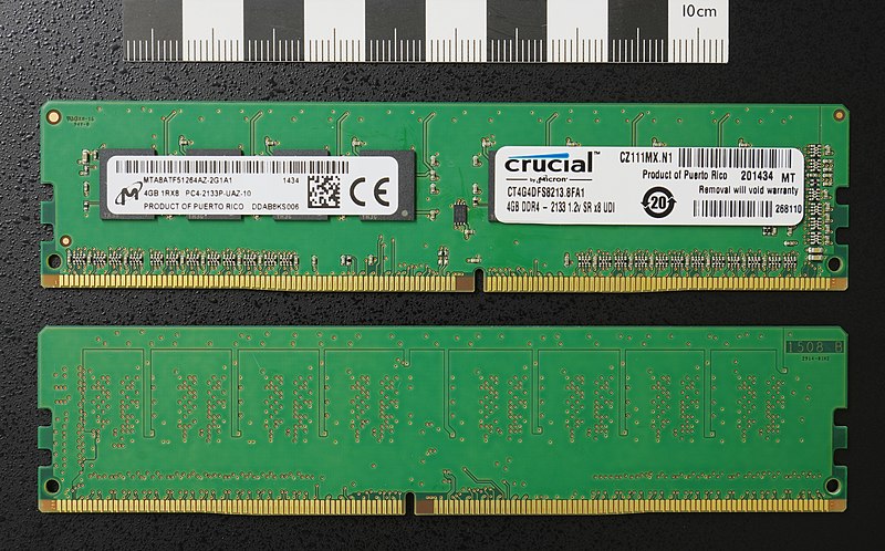 Barrette mémoire SODIMM 8Go DDR4 Crucial PC4-25600 (3200 Mhz) (Vert)