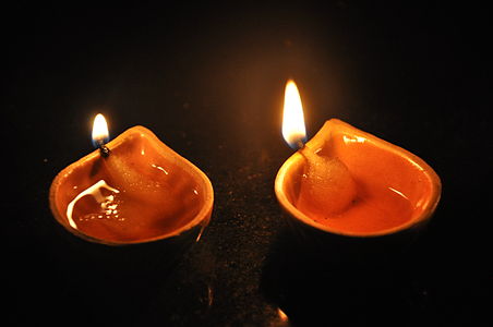 Festival of lights or Deepavali celebration lights