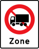 E68.5: No heavy goods vehicles permitted zone