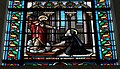 Église paroissiale Saint-Pierre : vitrail n° 16 (détail) : apparition de Paray-le-Monial