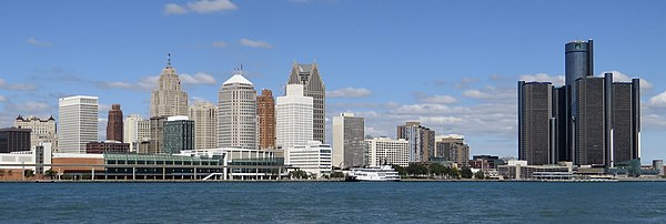 Image: Downtown Detroit, Michigan from Windsor, Ontario (21760963102)