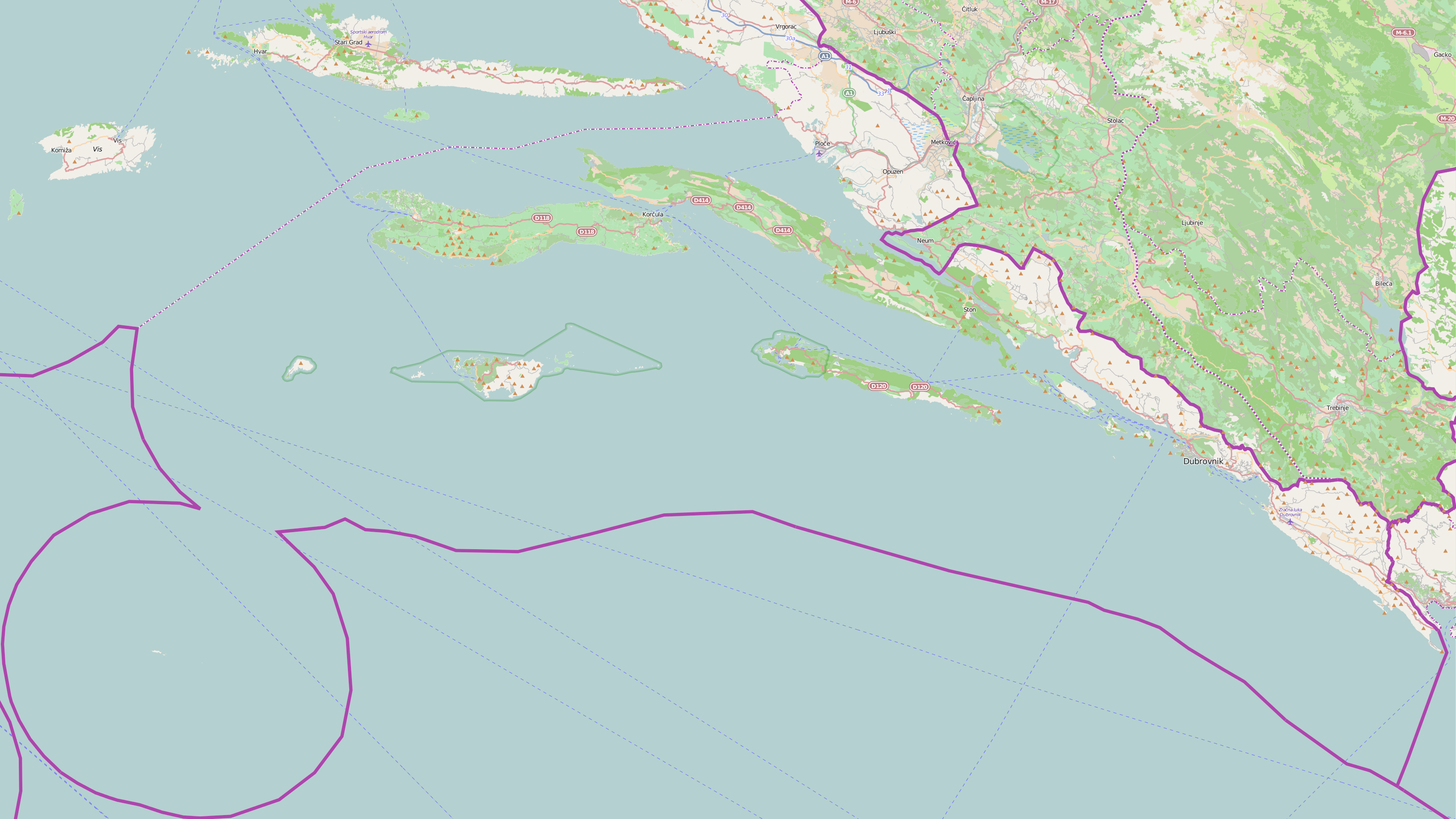 karta dubrovačkog primorja Datoteka:Dubrovnik Neretva County OpenStreetMap.svg – Wikipedija karta dubrovačkog primorja