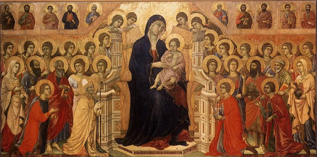 Duccio di Buoninsegna - Maestà (Madonna with Angels and Saints) - WGA06742